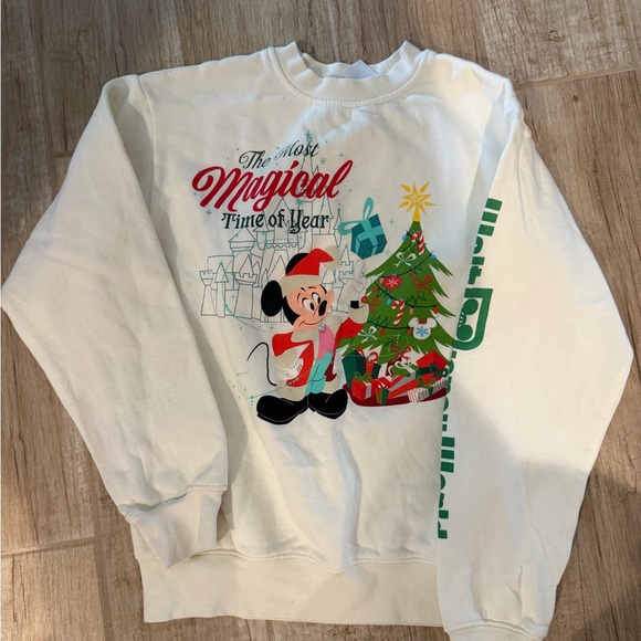 Disney Sweaters - Disney cream Magical Christmas Sweater